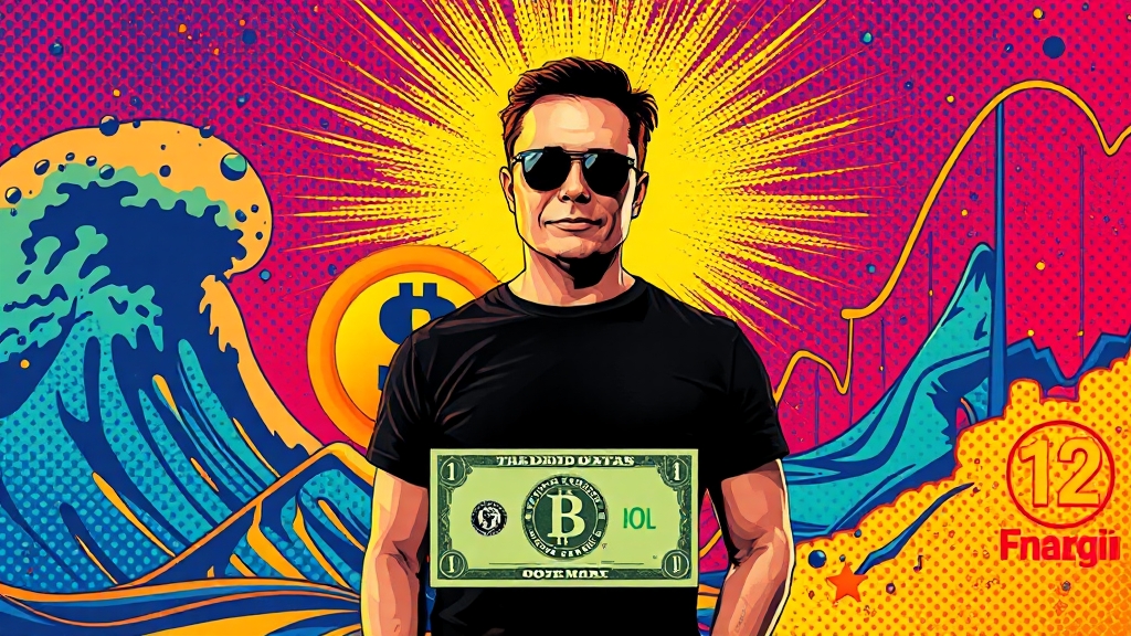 도지코인 현재 시세와 시장 상황 (popart 스타일)