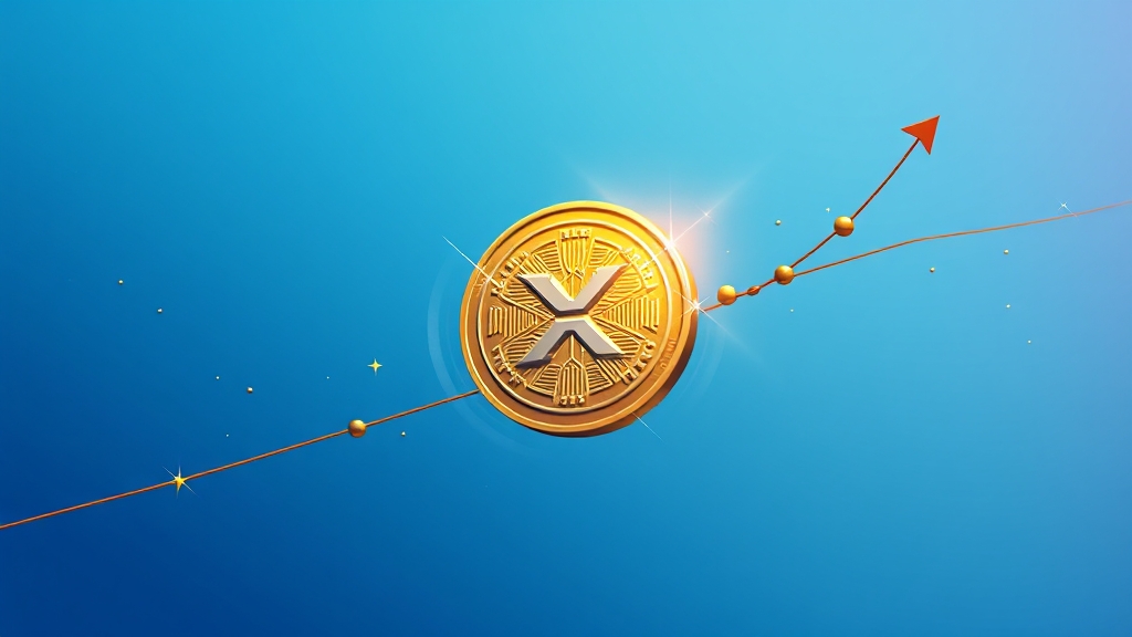 XRP 가격 변동성과 지지/저항선 (illustration 스타일)