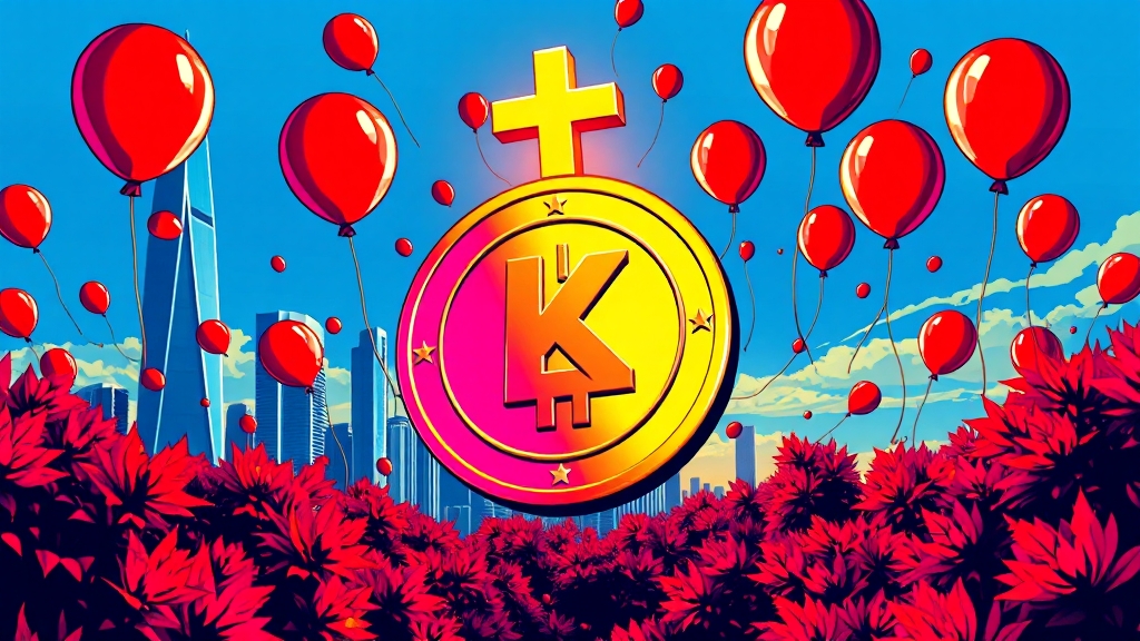 Kaspa 코인, 지금 시세는? (popart 스타일)