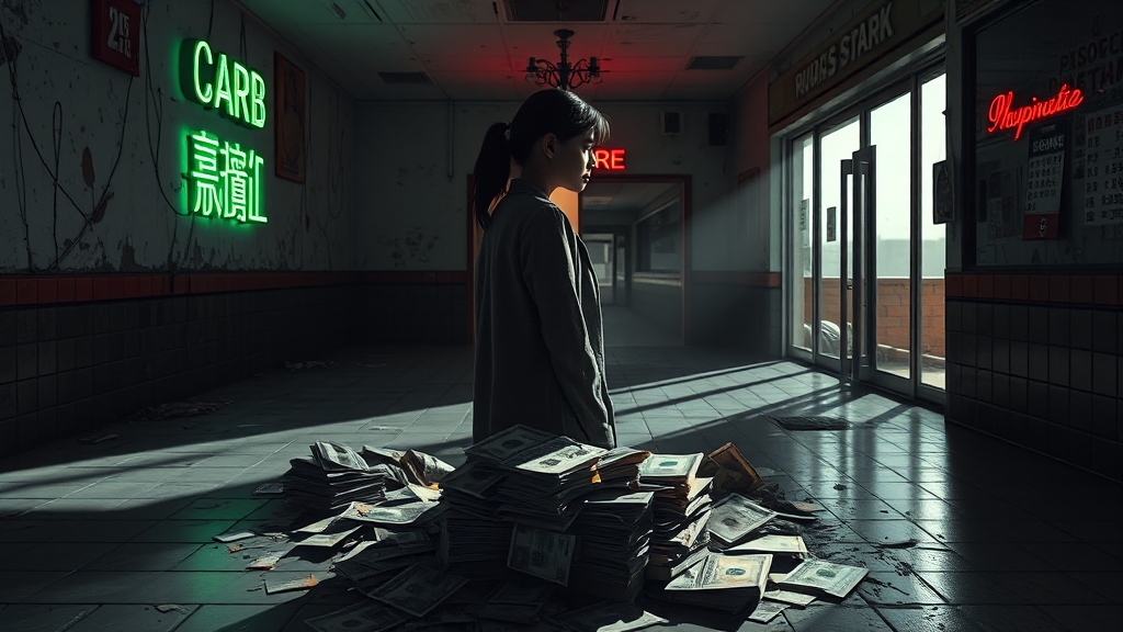 카드깡, 실제 사례는 어떤가요? (realistic 스타일)