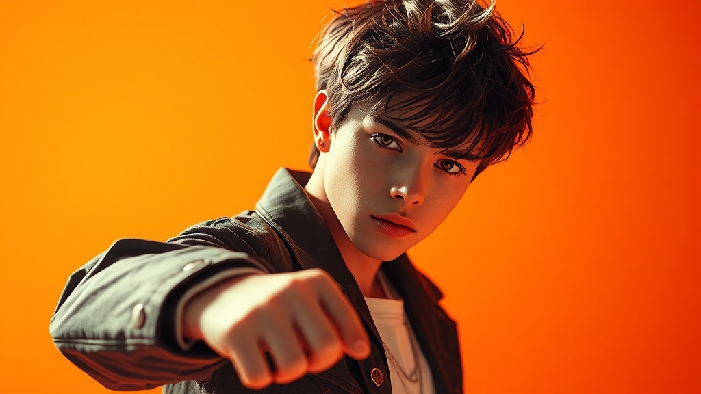 신보 'ORANGE BLOOD' 분석 (realistic 스타일)