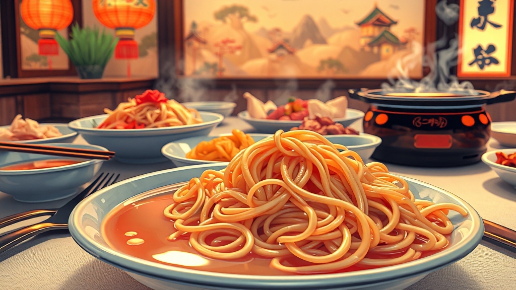 태화강 맛집: 냉면 vs 퓨전 (illustration 스타일)