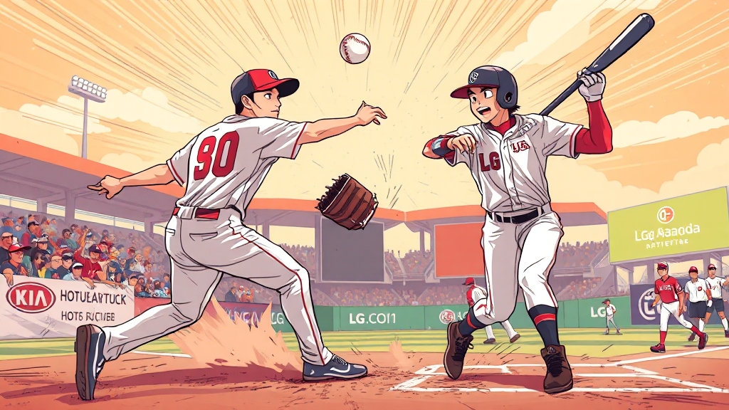 최근 경기 결과 및 주요 장면 (illustration 스타일)