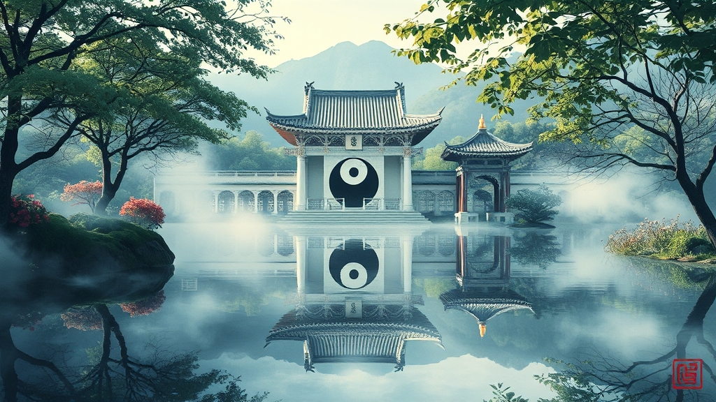 태극을 활용한 예술 작품 소개 (realistic 스타일)